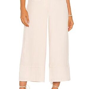 Elegant Cream Wide-Leg Pants